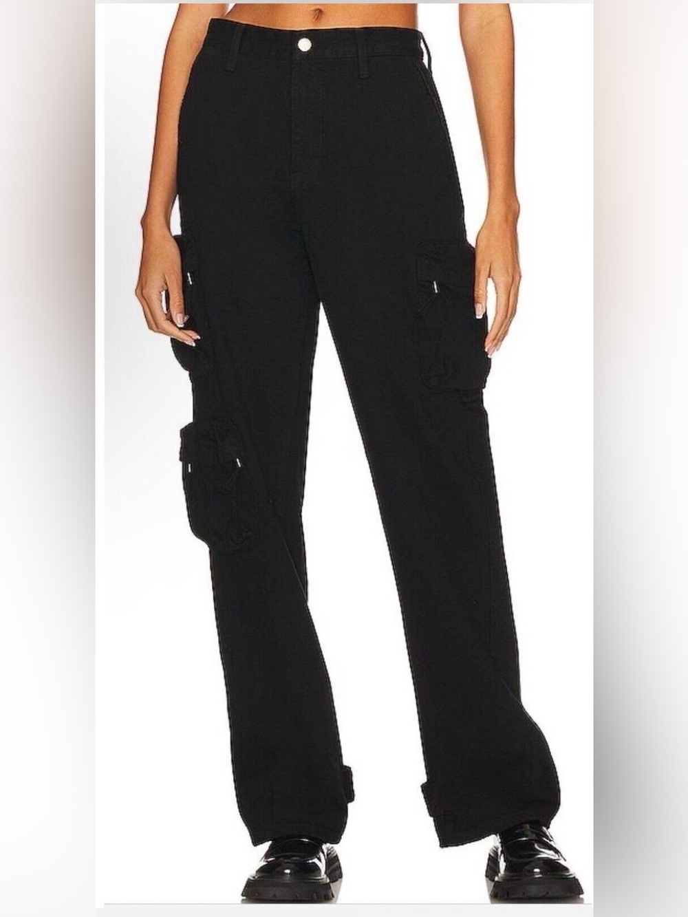 Pistola Black Cargo Jogger Women’s Pants Denim Size 26 - Picture 2 of 10